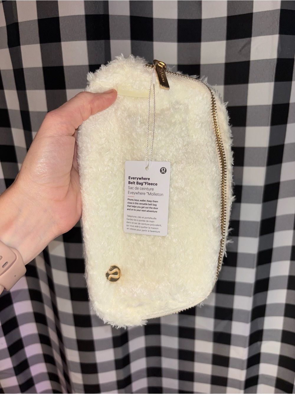 lululemon athletica Everywhere Belt Bag Fleece in Cream NWT - Picture 1 of 2